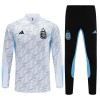 Argentinië Witte Trainings Sweatshirt Kwart-Zip 2023-24 Argentinië Witte Trainings Sweatshirt Kwart-Zip 2023-24